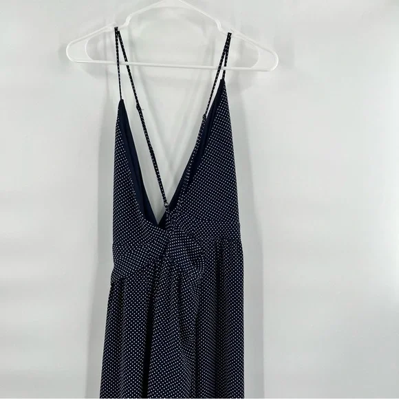 Urban Outfitters blue white polka dot wrap dress size L - Picture 6 of 9